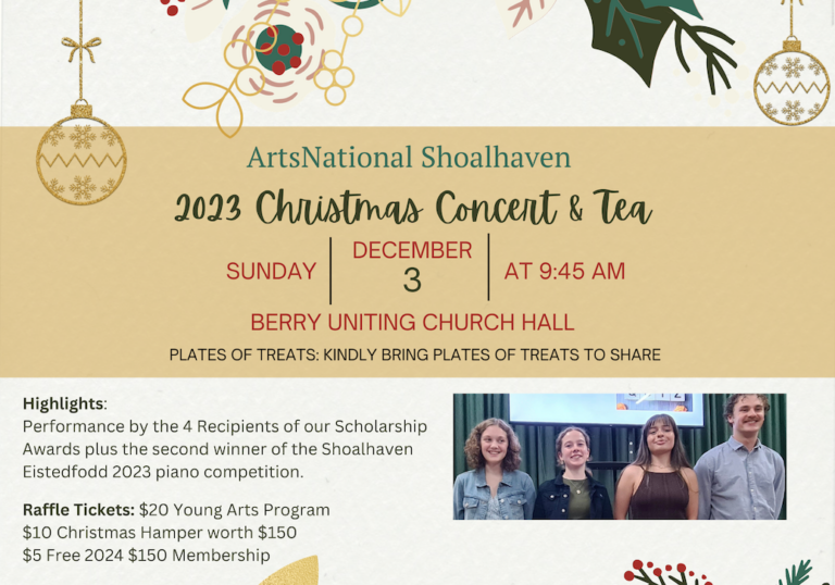 2023 ADFAS Shoalhaven Christmas Concert & Tea